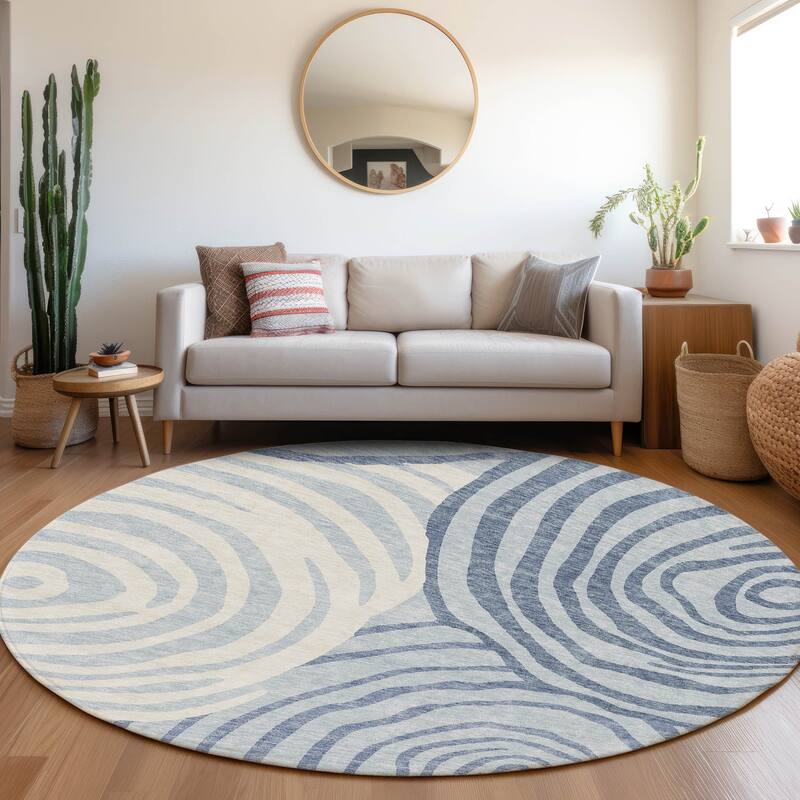 Machine Washable Indoor/ Outdoor Chantille Contemporary Dimensions Rug