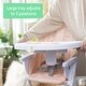preview thumbnail 4 of 12, Compact Folding High Chair, Food-Grade Safe Plate, Safety Harness, for Ages 6 Months and Up, Unisex