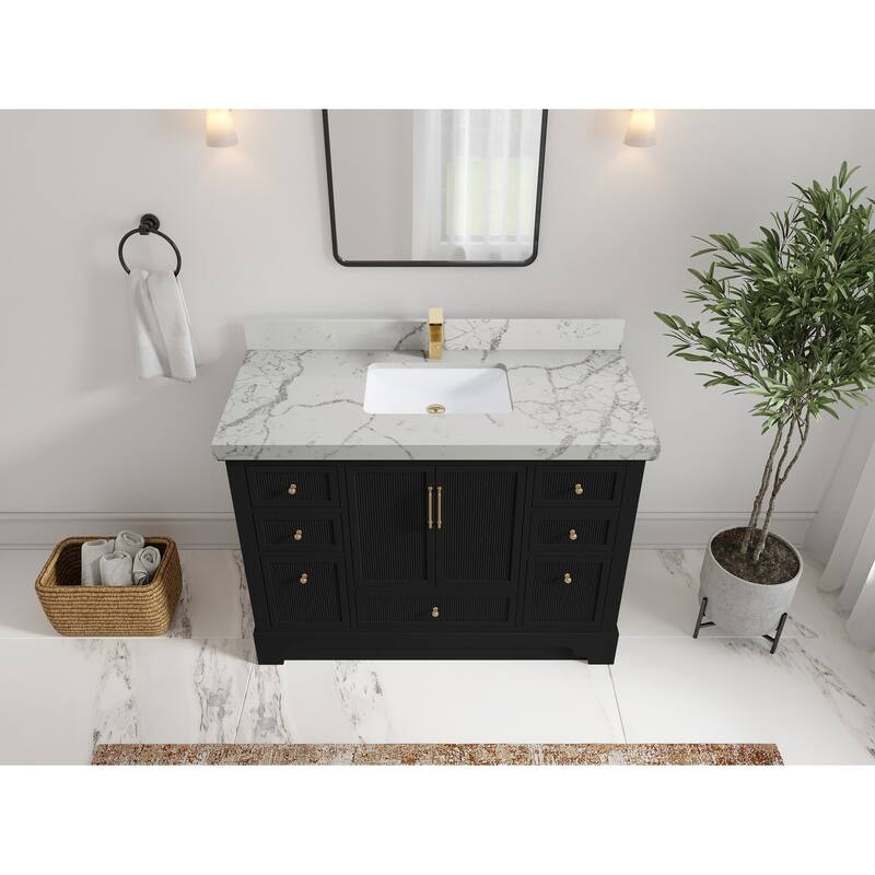 Willow Collections 48 in. W x 22 in. D Alys Single Sink Bathroom Vanity with Countertop