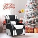 preview thumbnail 17 of 47, Gymax Gaming Recliner Sofa PU Leather Armchair for Kids Youth w/