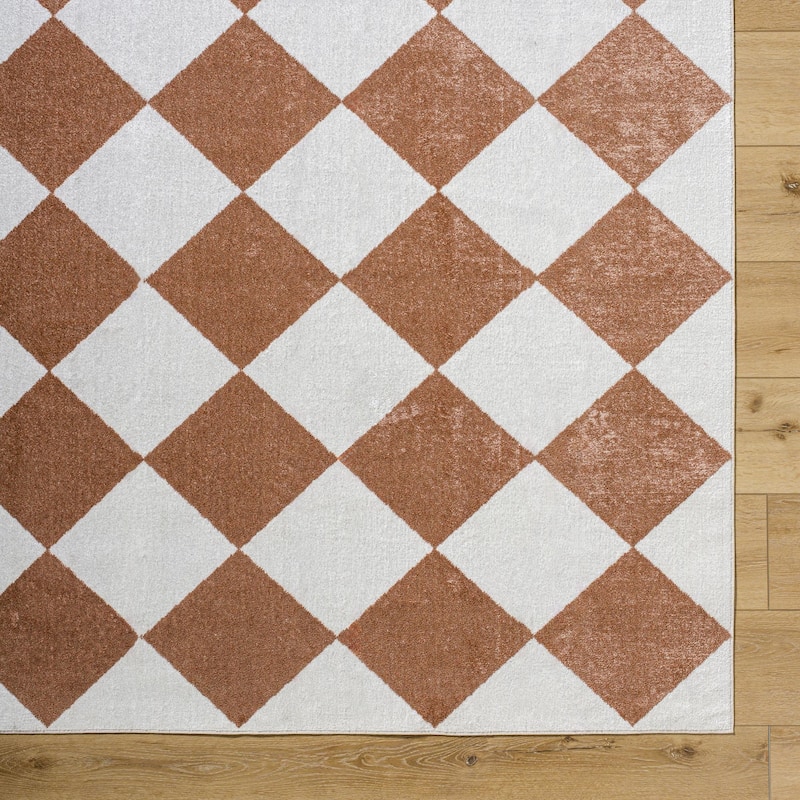 Livabliss Lillian Modern & Contemporary Checkered Indoor/Outdoor Area Rug