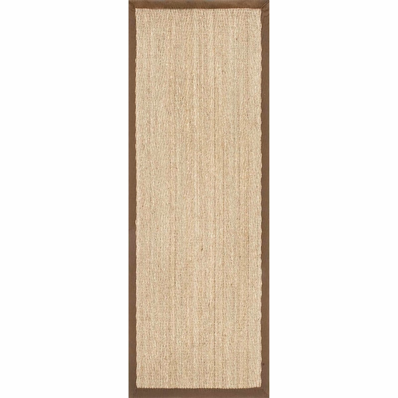 Nuloom Geometric Natural Fiber Seagrass Chevron Area Rug