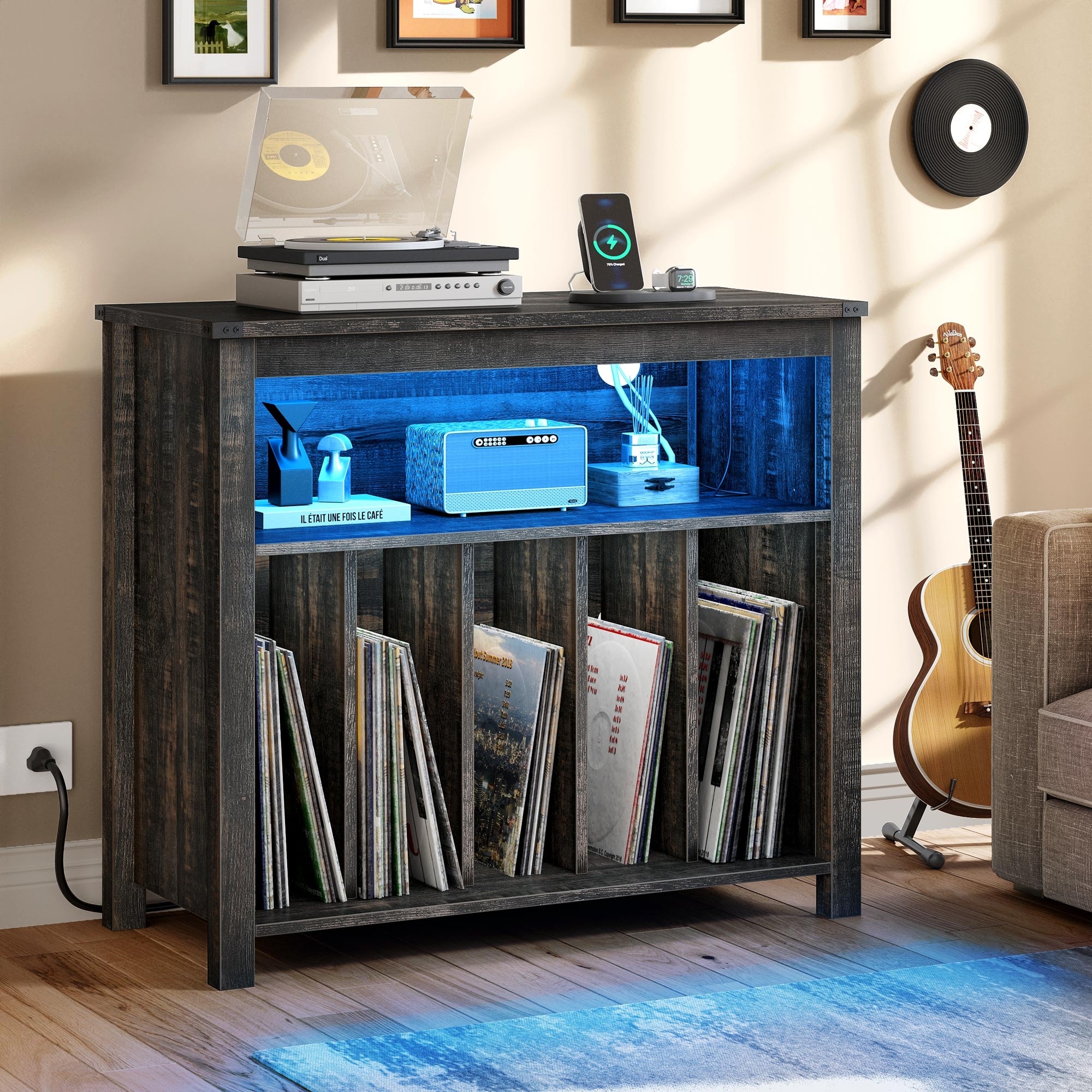 Ameriwood home carson shop tall turntable stand