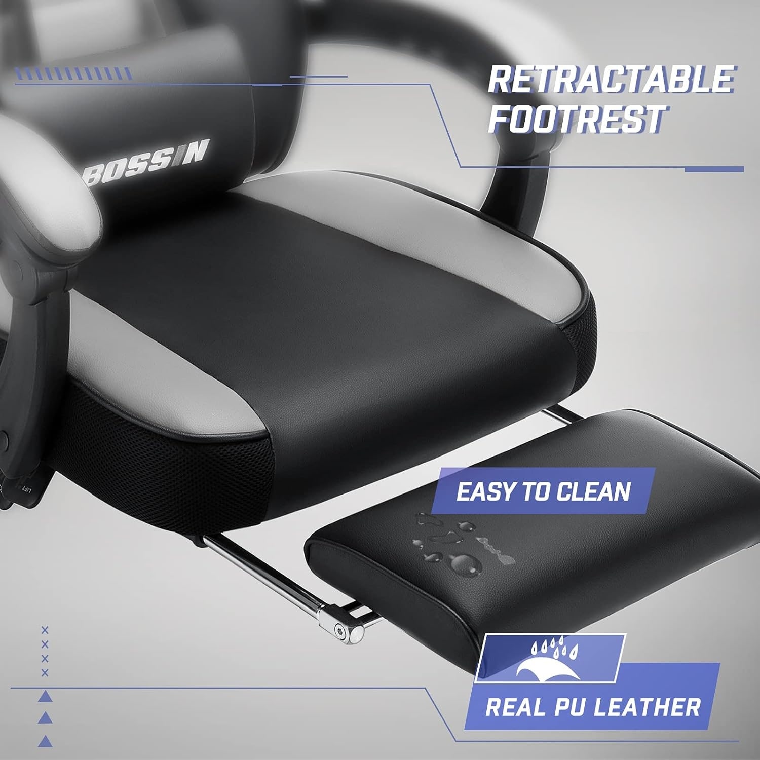 Big and tall reclining online gaming chair