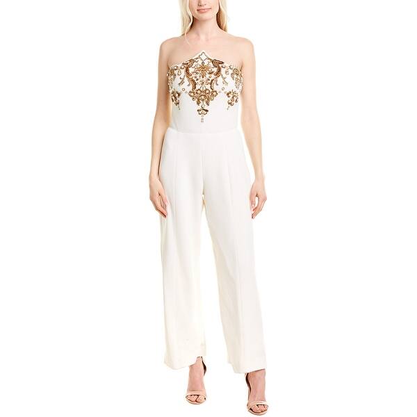 Oscar De La Renta Wool Blend Jumpsuit Overstock 32096998