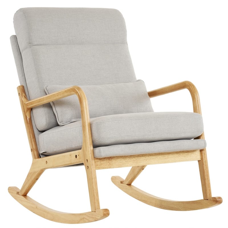 39.37'' W High-Back Dual-Use Upholstered Rocking Chair/Accent Chair