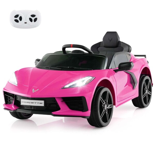 12V Kids Ride On Car Chevrolet Corvette C8 Toy Car w/ Remote