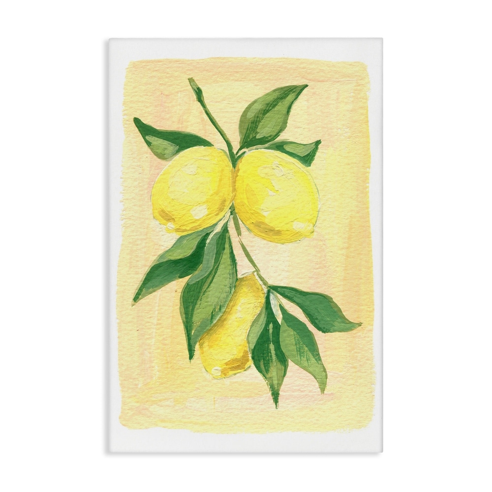 Stupell Hanging Lemons Country Charm Canvas Wall Art Design By Hannah Moren