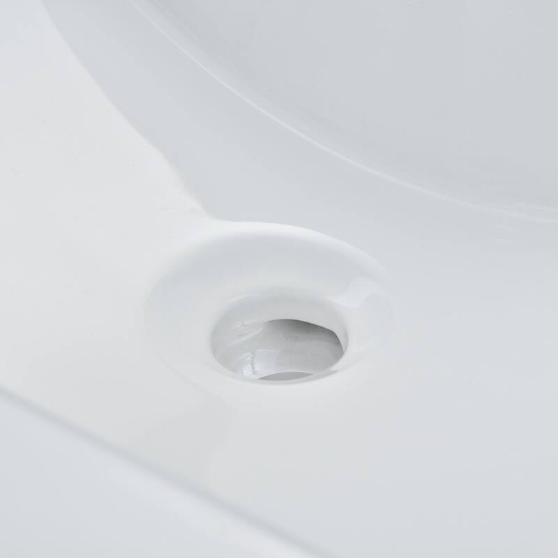 32"36" in. W x 18.3in. D Classic Rectangular Integrated Ceramic Bath Basin Sink Vanity Top
