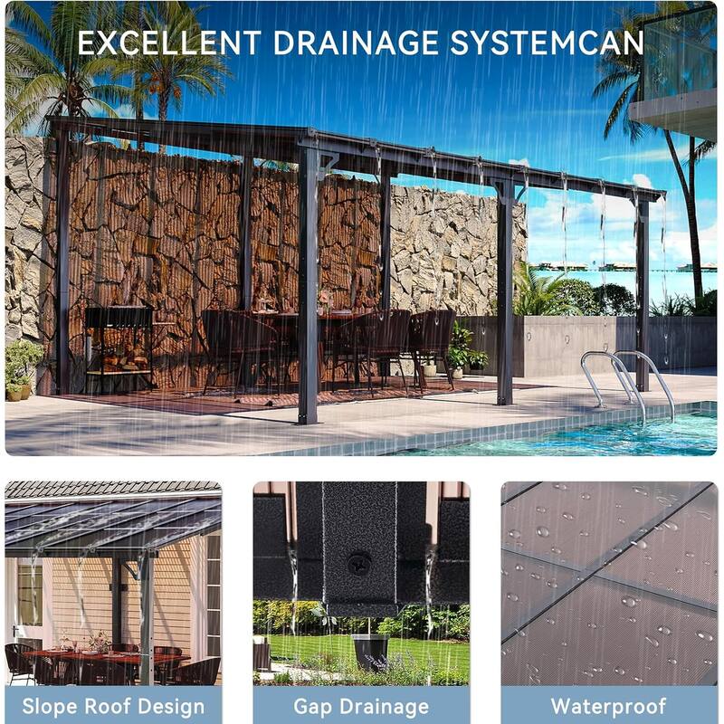 16'x12'/8'x6' Gazebo for Patio