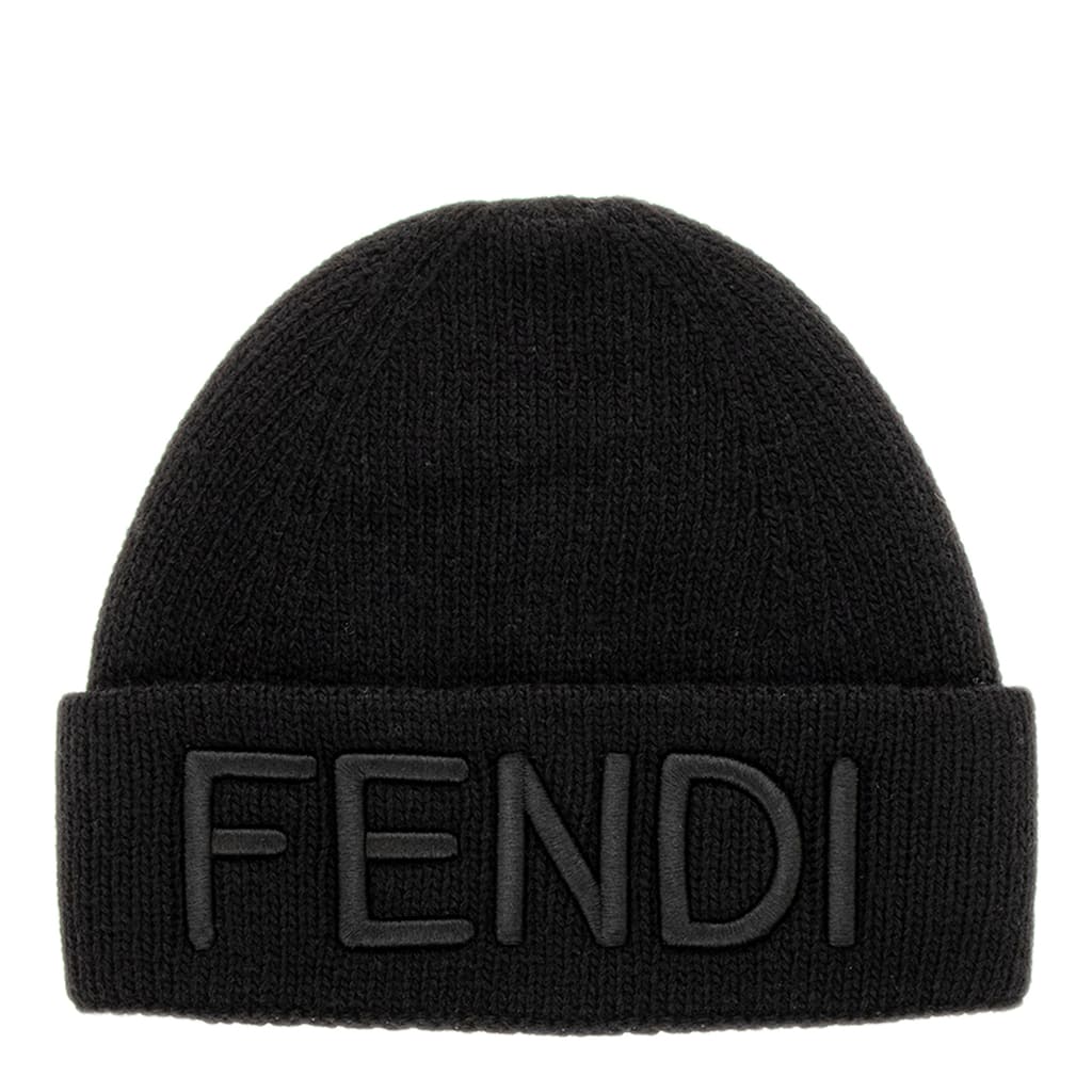 Fendi Men's Logo Embroidered Beanie
