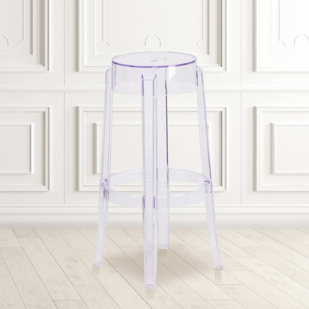 29.75" High Transparent Barstool - Restaurant & Bar Furniture