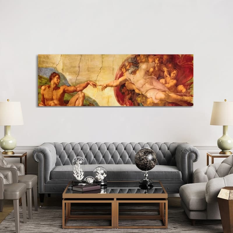 iCanvas "Creation of Adam" by Michelangelo Canvas Print
