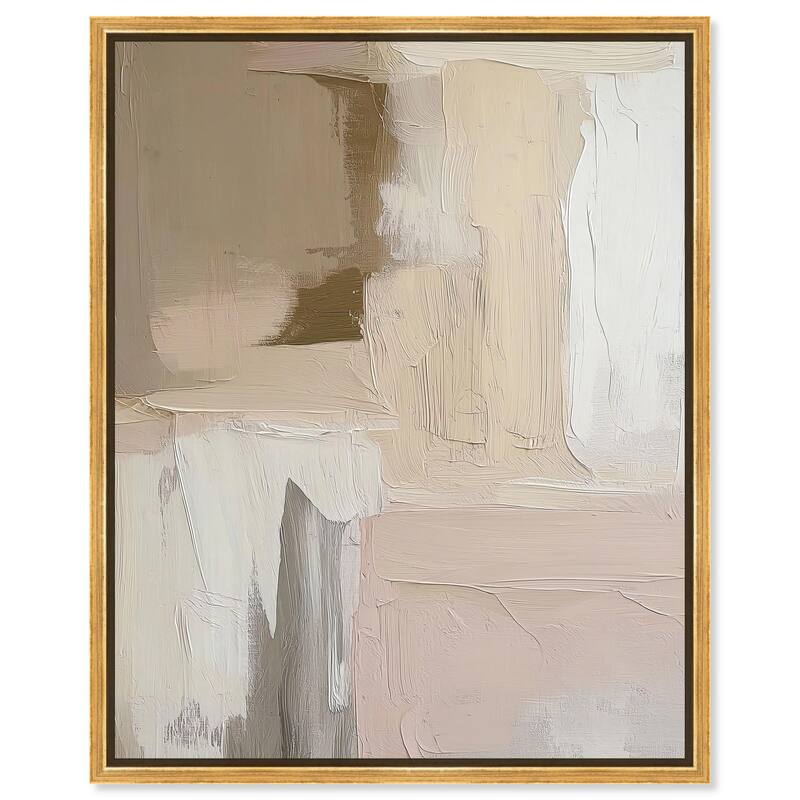 Subtle Earth Tones II Canvas by Art Remedy - 30" x 36" - Gold