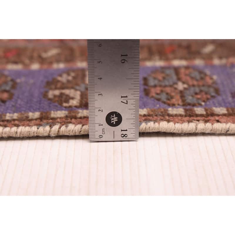 ECARPETGALLERY Hand-knotted Antalya Vintage Dark Red Wool Rug - 4'0 x 6'1