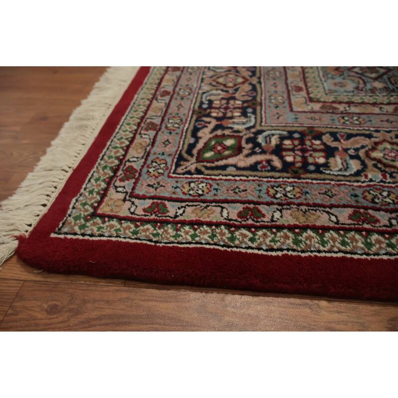 Hand Knotted Oriental 100% Wool Carpet Traditional Medallion Red Bidjar Area Rug - 11' 5'' X 8' 4''