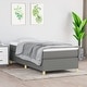 preview thumbnail 1 of 38, vidaXL Box Spring Bed Frame King Fabric Double Bed Base Multi Colors/Sizes Dark gray 13.8" - Twin
