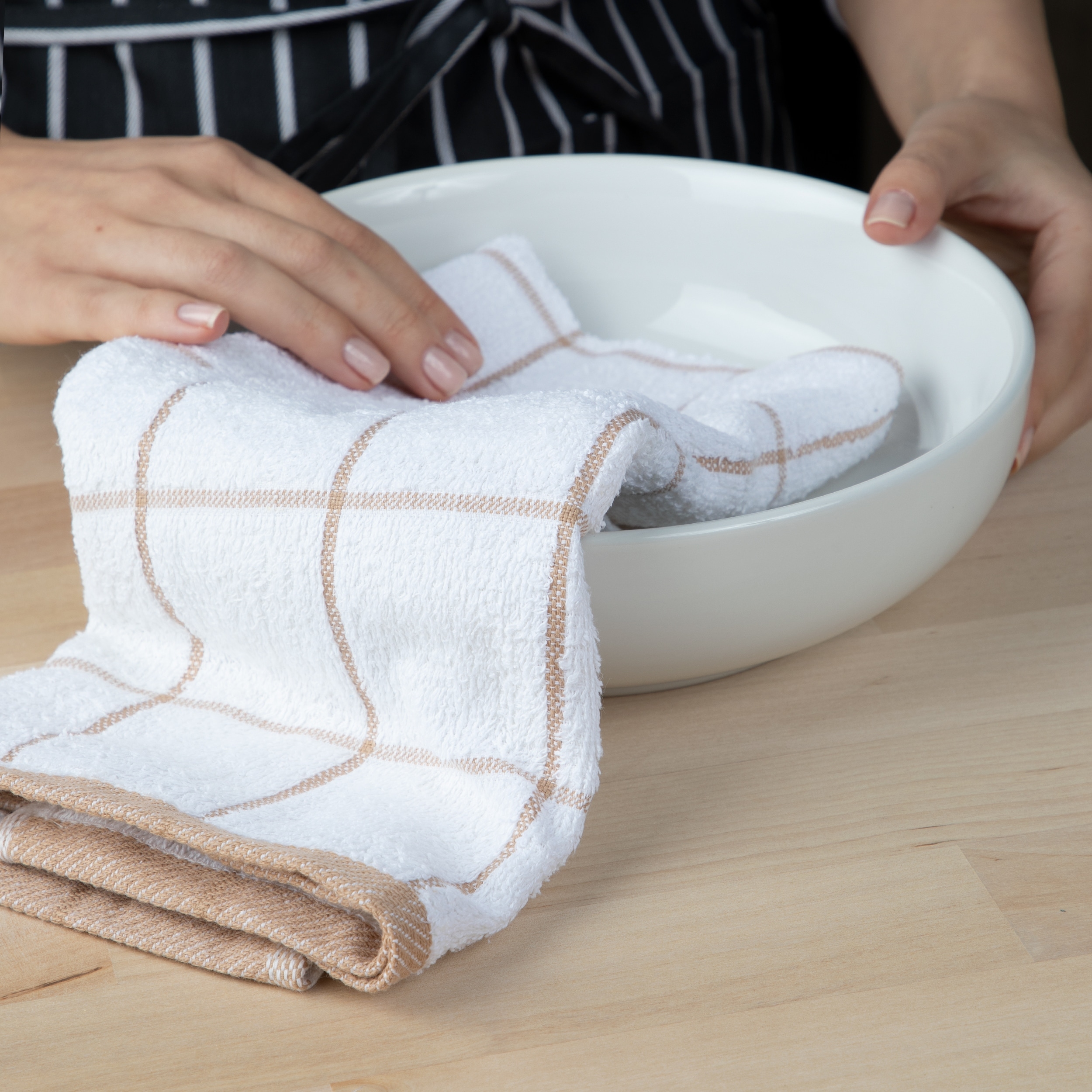 Neutral Kitchen Towels, set of 2– LINEN & SAND