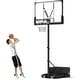 preview thumbnail 1 of 9, Goplus Basketball Hoop Outdoor System with 45 Inch Shatterproof PC - 45" x 29" x 49.2" (L x W x H) Black - 45" x 29" x 49.2" (L x W x H)