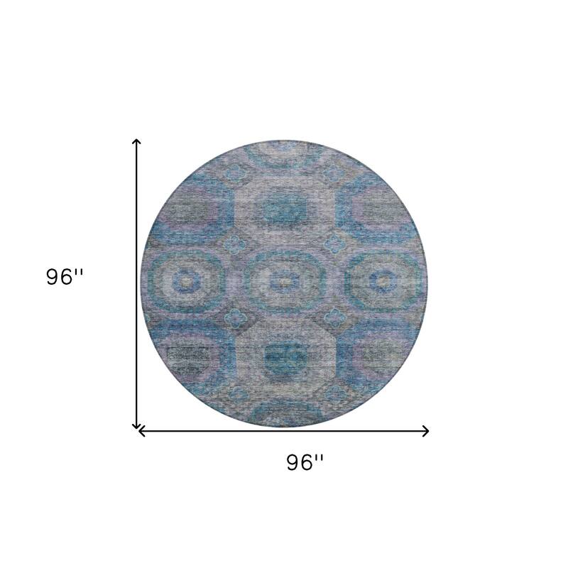 HomeRoots Geometric Transitional Rectangle Outdoor Rug
