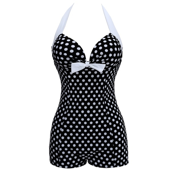 retro halter swimsuit