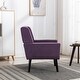 preview thumbnail 5 of 12, Modern Lounge Armchair, Velvet Single Sofa Chair, Club Comfy Guest Chair, Vanity Tufted Accent Chair, Lavender Purple