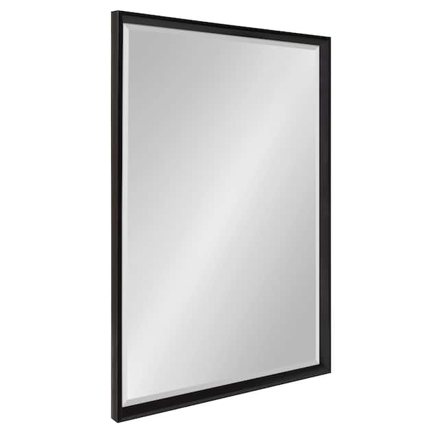 Kate and Laurel Calter Glam Framed Wall Mirror - 25.5x37.5 - Black