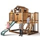 preview thumbnail 12 of 18, 9-in-1 Wooden Playhouse with Slide & Sandbox