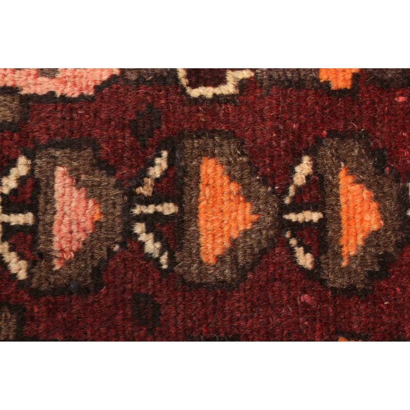 ECARPETGALLERY Hand-knotted Andelz Burgundy Wool Rug - 4'0 x 5'4