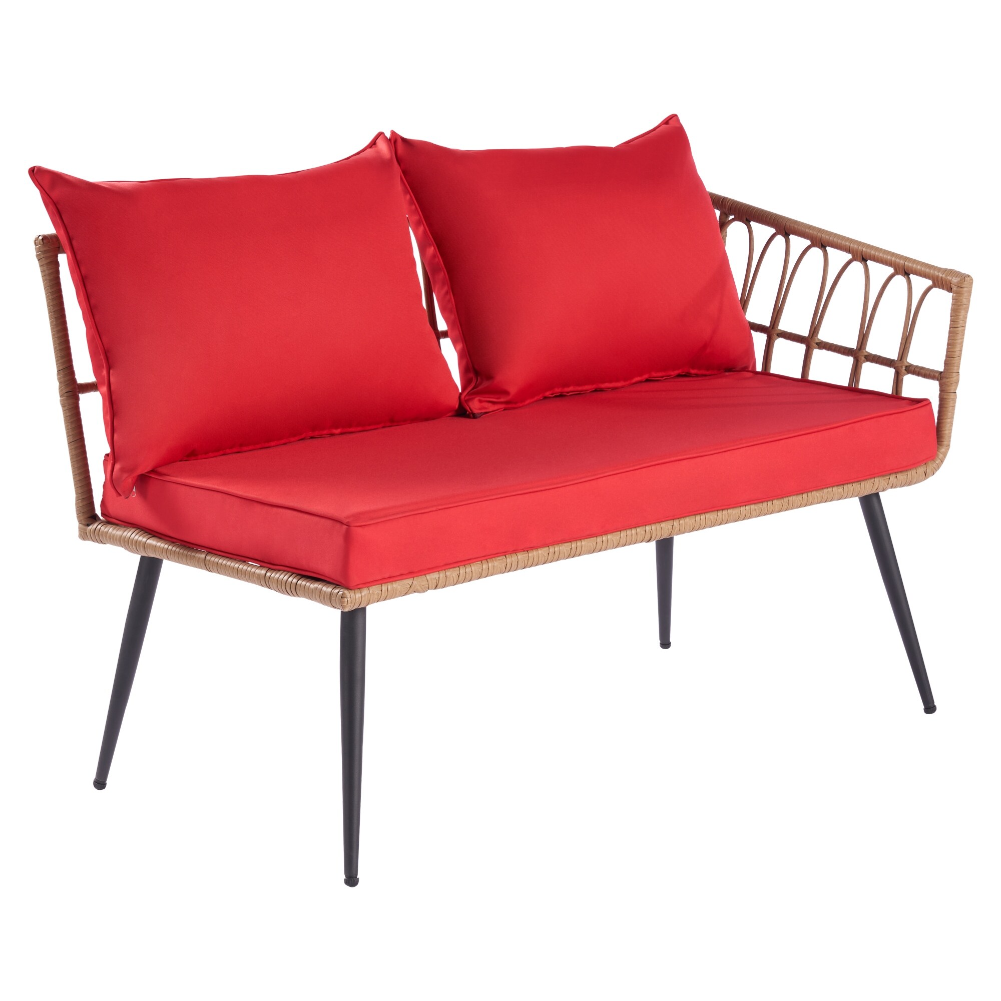 Natural rattan garden sofa on sale