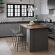 preview thumbnail 4 of 14, Jamesdar Kurv Mid-Century Modern Low-Back Counter Stool, Set of 2, Indoor/Outdoor - Set of 2