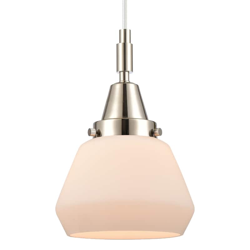 Innovations Lighting 447-1P-G171 Fulton 7" Wide Mini Pendant with - Polished Nickel