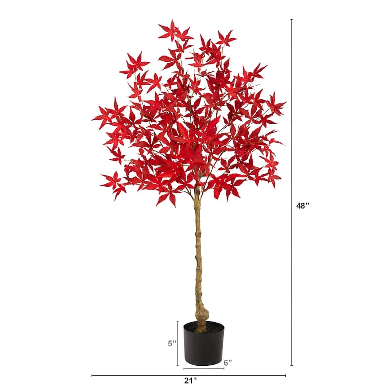 4' Autumn Maple Artificial Fall Tree