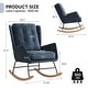 preview thumbnail 43 of 54, HOMYKA 25.2” Wide Rocking Chair with Button Accents for Nurseries