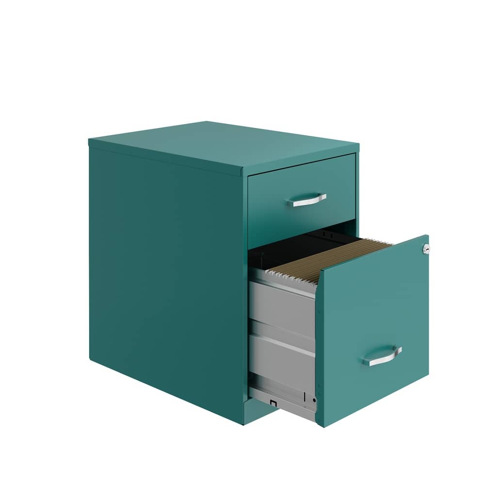 Space Solutions 18" Deep 2 Drawer Letter Width Vertical File Cabinet with Accessory Drawer