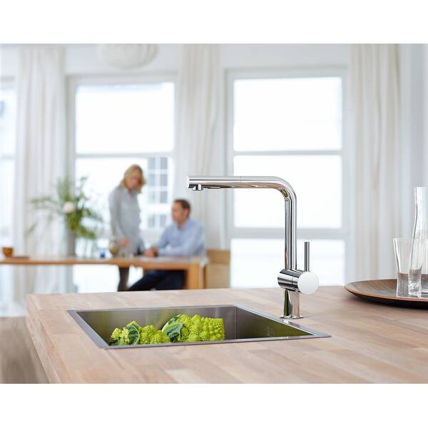 Shop Grohe 30 300 Minta Pull Out Spray Kitchen Faucet Overstock