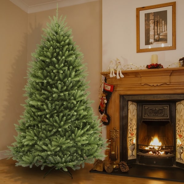 National Tree Company 7.5 Ft Unlit Dunhill Fir Artificial Chrismas Tree, 2,514 Tips, Includes Stand, Green