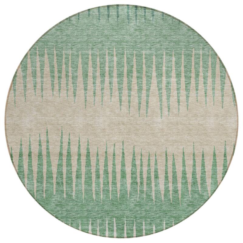 HomeRoots Striped Transitional Rectangle Outdoor Rug