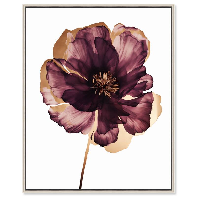 Lilac Blooming I Canvas by Art Remedy - 30" x 36" - Silver