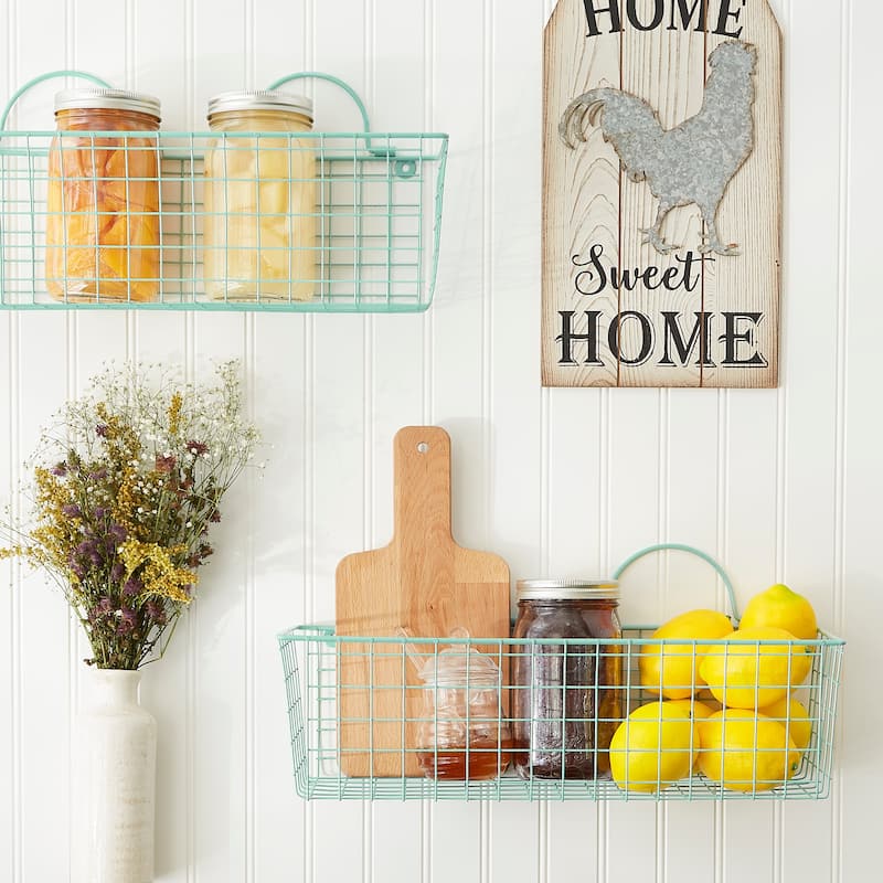 DII Wire Wall Basket(Set of 2) Grey