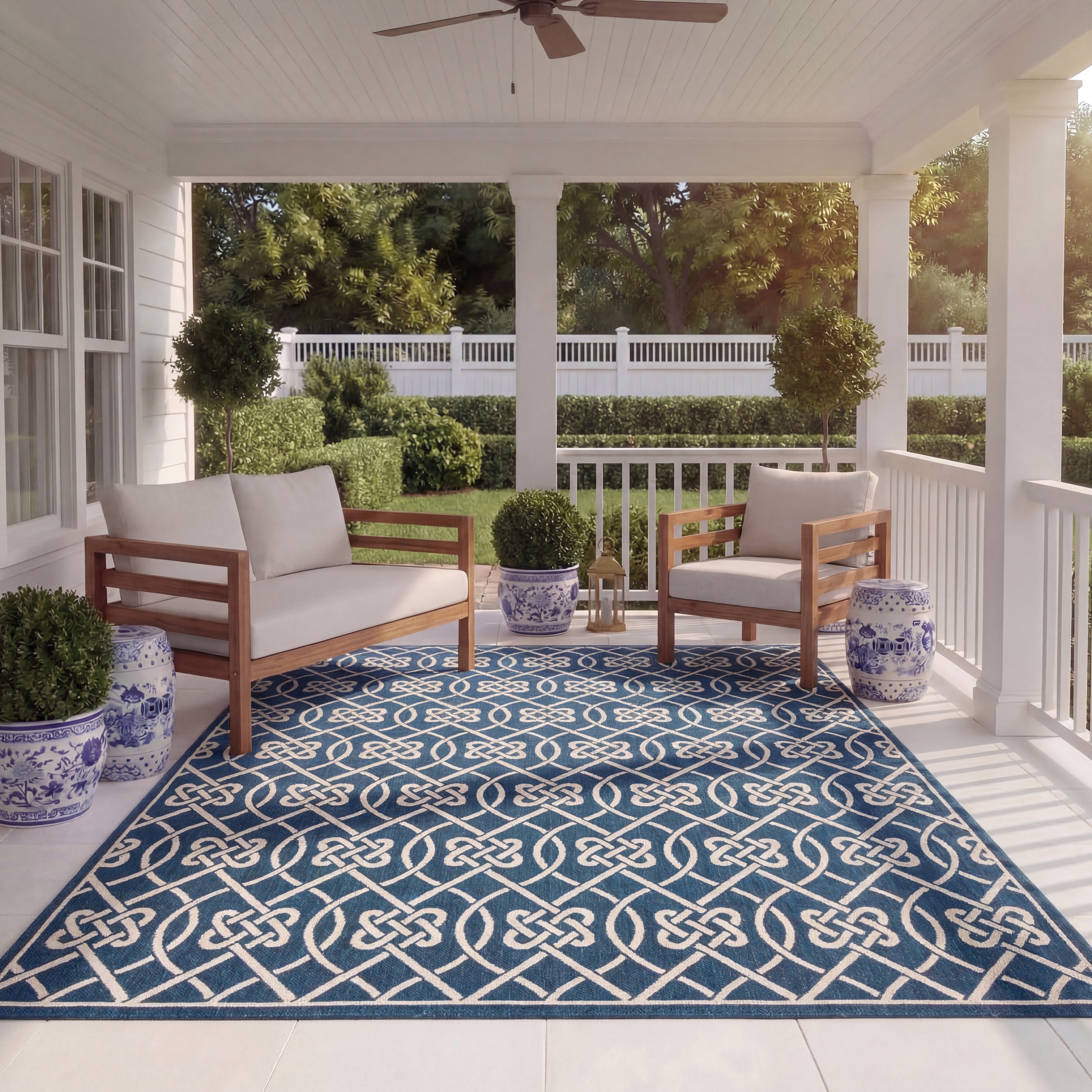 SAFAVIEH Courtyard Dursine Indoor/ Outdoor Waterproof Patio Backyard Rug