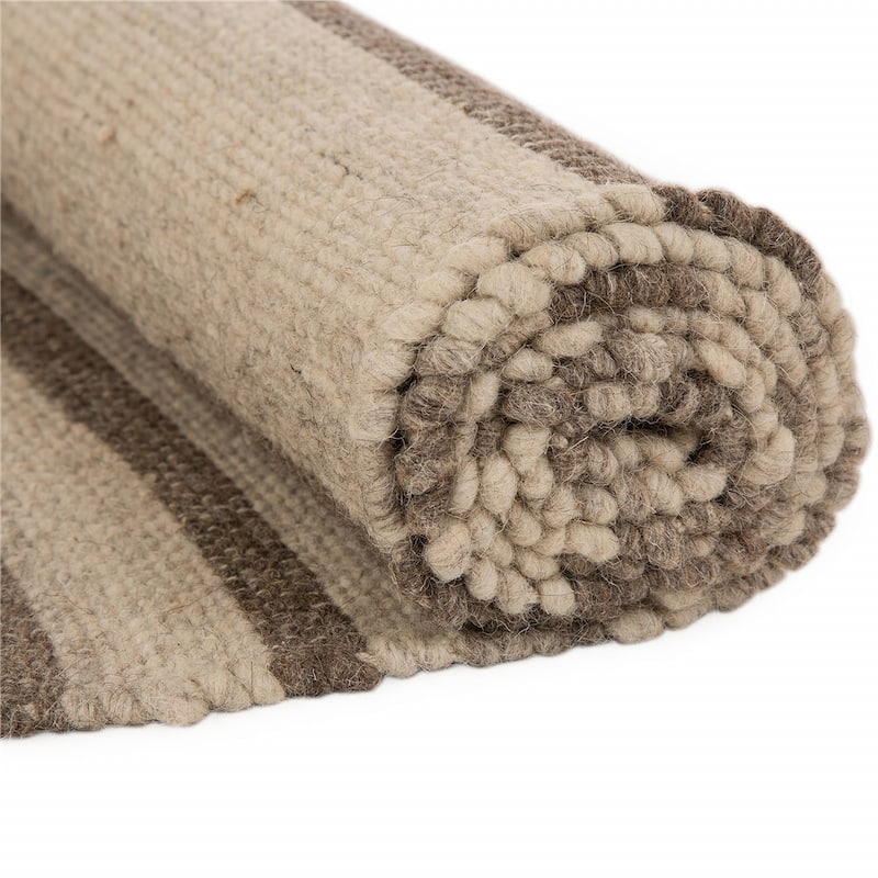 Glitzhome Modern Geometric Abstract Pattern High-Low Shag Area Rugs