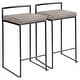 preview thumbnail 23 of 72, Porch & Den Forrest Contemporary Black Stackable Fully Welded Counter Stool (Set of 2)