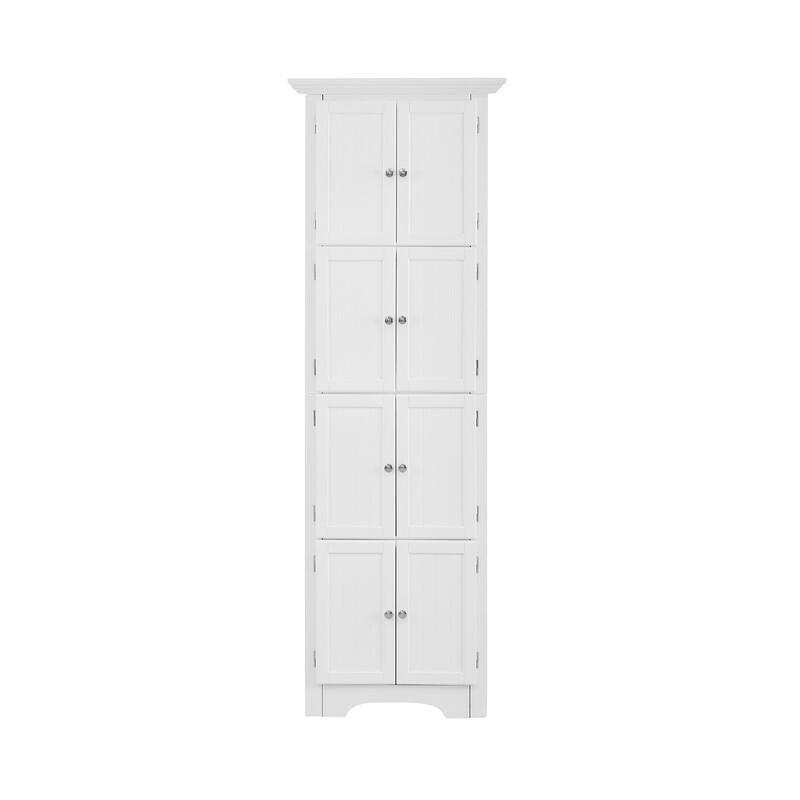 Tall Triangle Storage Cabinet with Doors and 4 Shelves