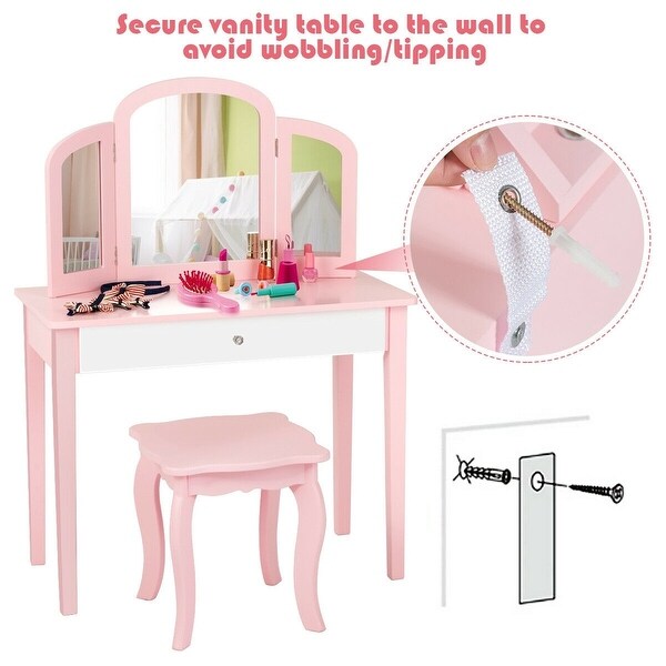kids dressing up table