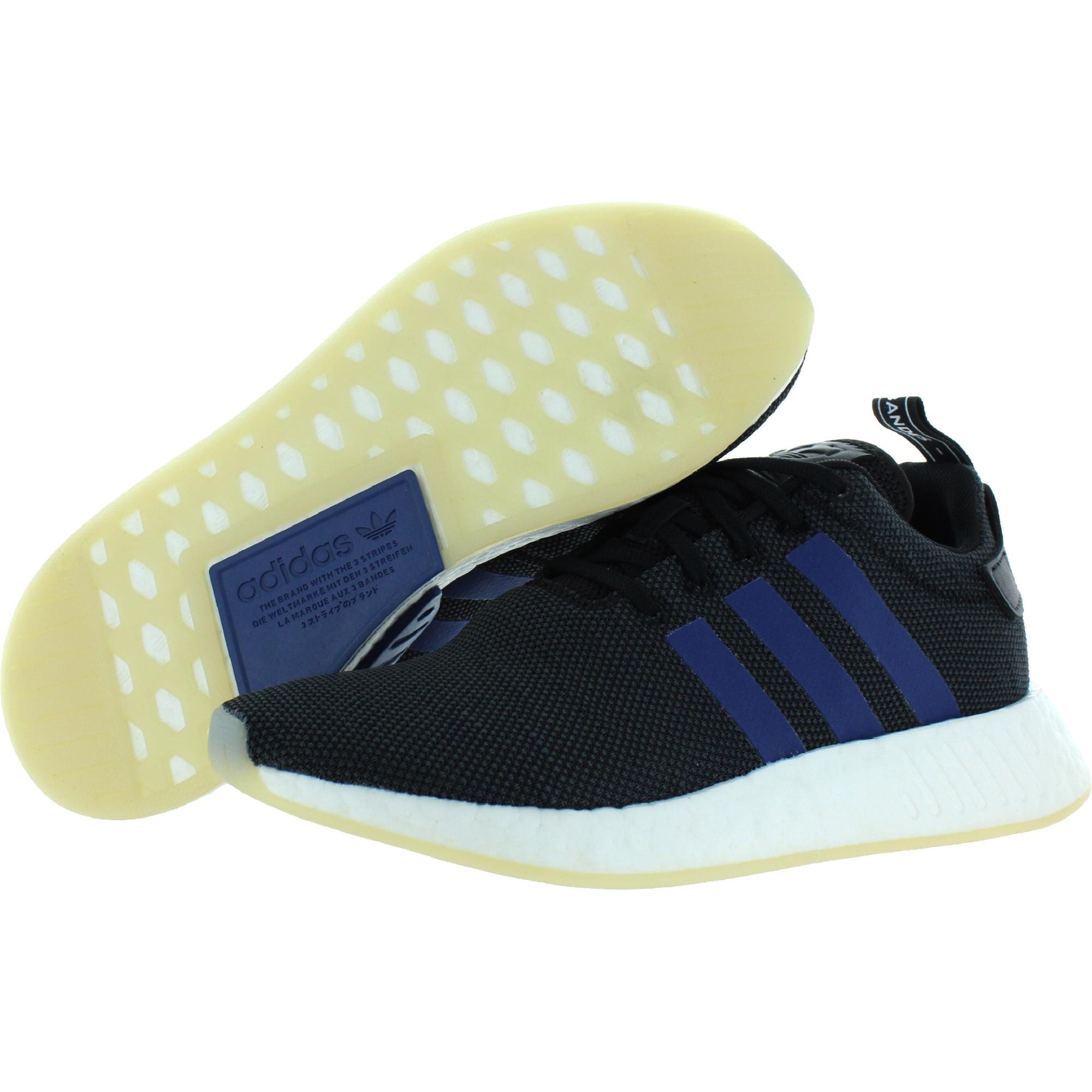 filosofi drivende Forestående Adidas Womens NMD R2 W Sneakers Fitness Gym - Black/Navy Blue/White -  Overstock - 30603401