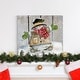 preview thumbnail 9 of 8, Winter Wishes Snowman-Premium Gallery Wrapped Canvas - Ready to Hang - Multi-Color
