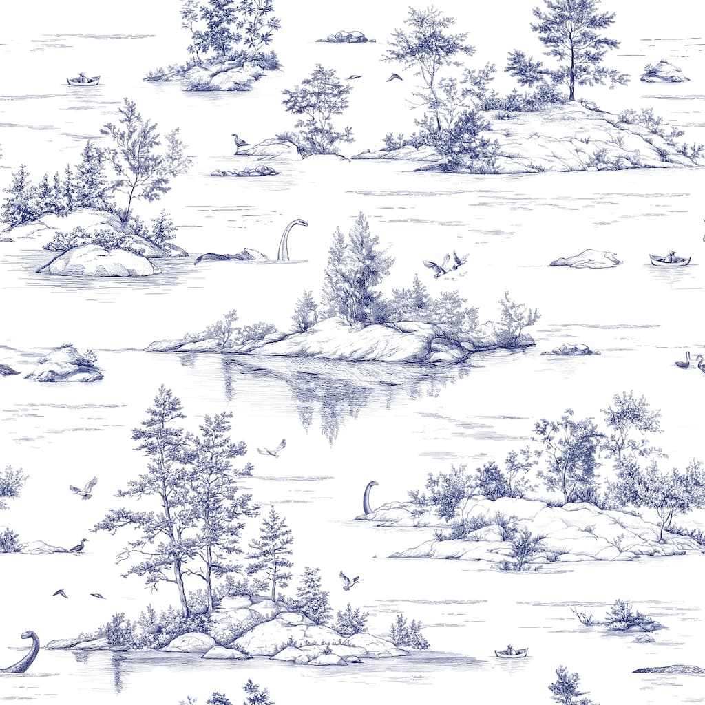 Veer Decor Nessie Novelty Toile Peel and Stick Wallpaper