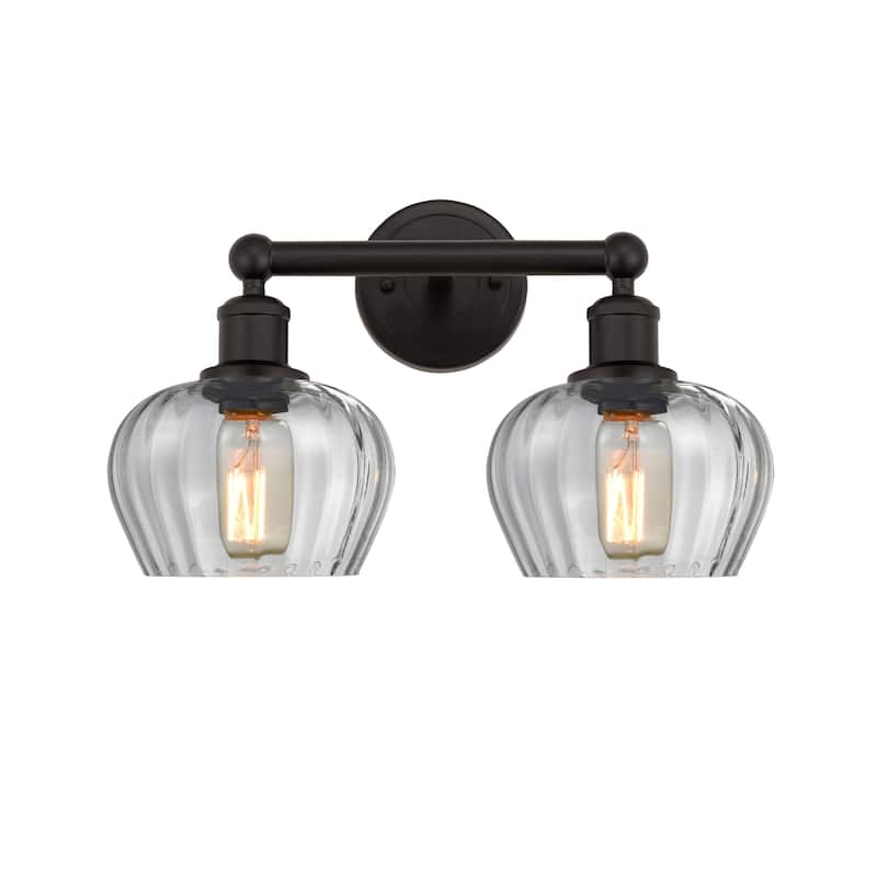 Innovations Lighting 616-2W-10-16 Fenton Vanity Fenton 2 Light 16" - Oil Rubbed Bronze / Clear