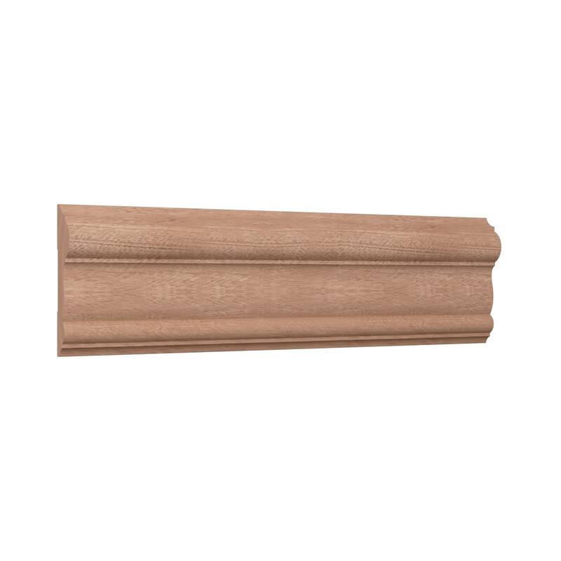 WM297: 11/16-in D x 3-in W x 96-in L Americraft Solid Hardwood Stain Grade Chair Rail Moulding